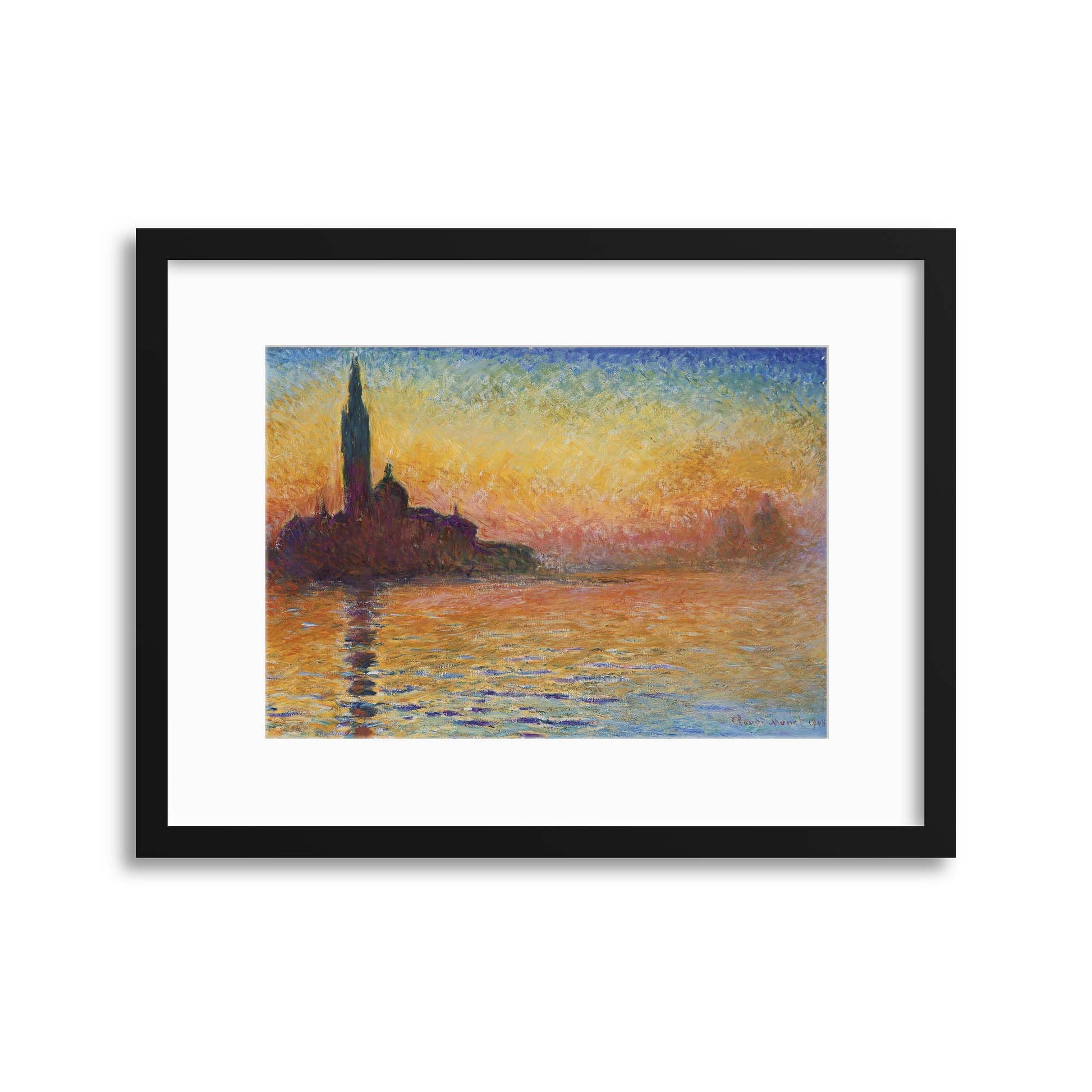 Monet, &quot;San Giorgio Maggiore at Dusk&quot; Framed Print - USTAD HOME