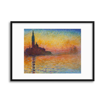 Monet, &quot;San Giorgio Maggiore at Dusk&quot; Framed Print - USTAD HOME