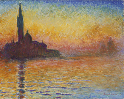 Monet, &quot;San Giorgio Maggiore at Dusk&quot; Framed Print - USTAD HOME