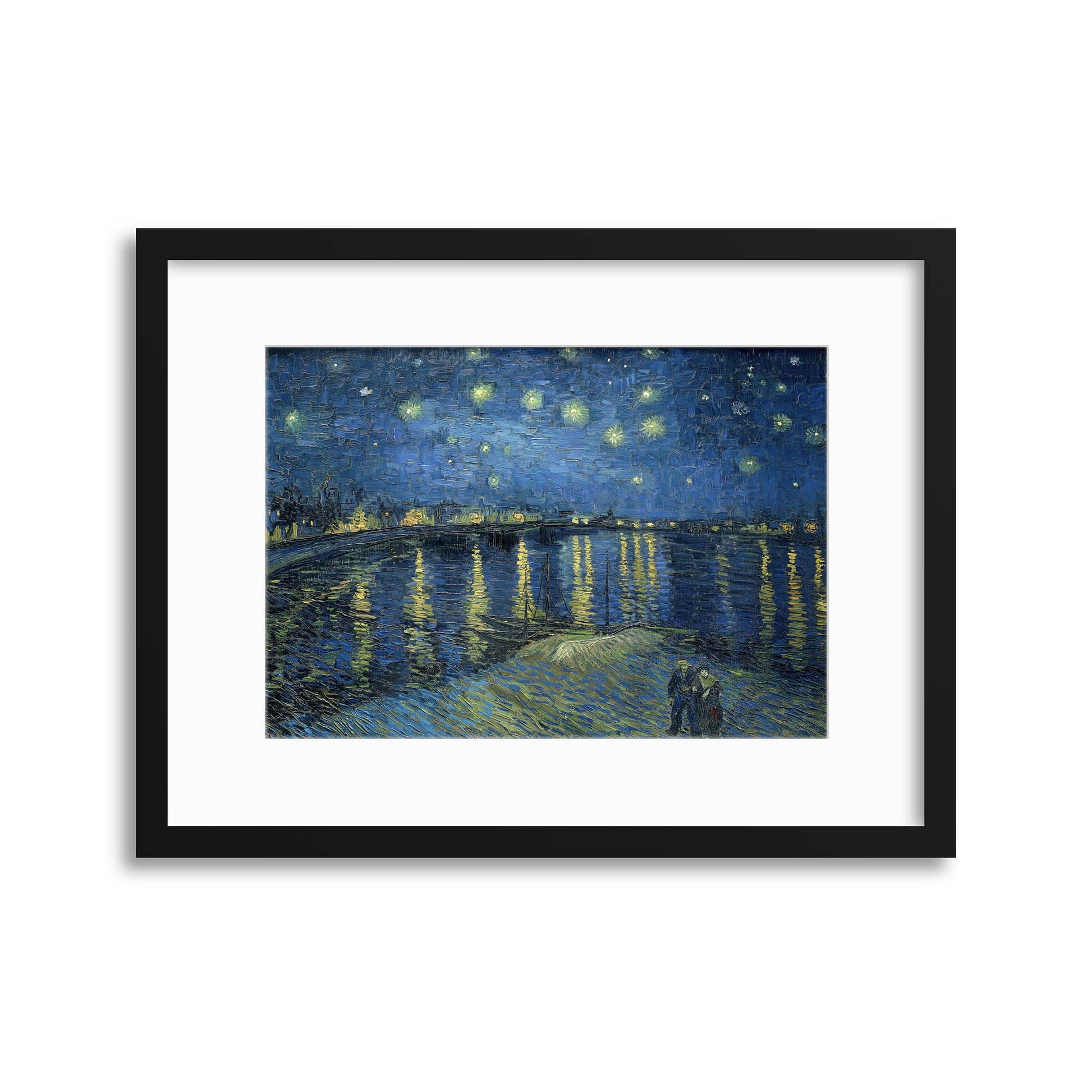 Van Gogh, &quot;Starry Night Over The Rhone&quot; Framed Print - USTAD HOME