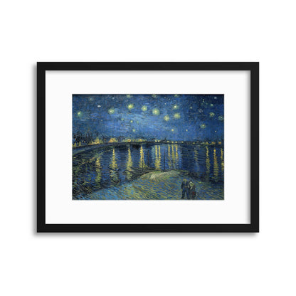 Van Gogh, &quot;Starry Night Over The Rhone&quot; Framed Print - USTAD HOME