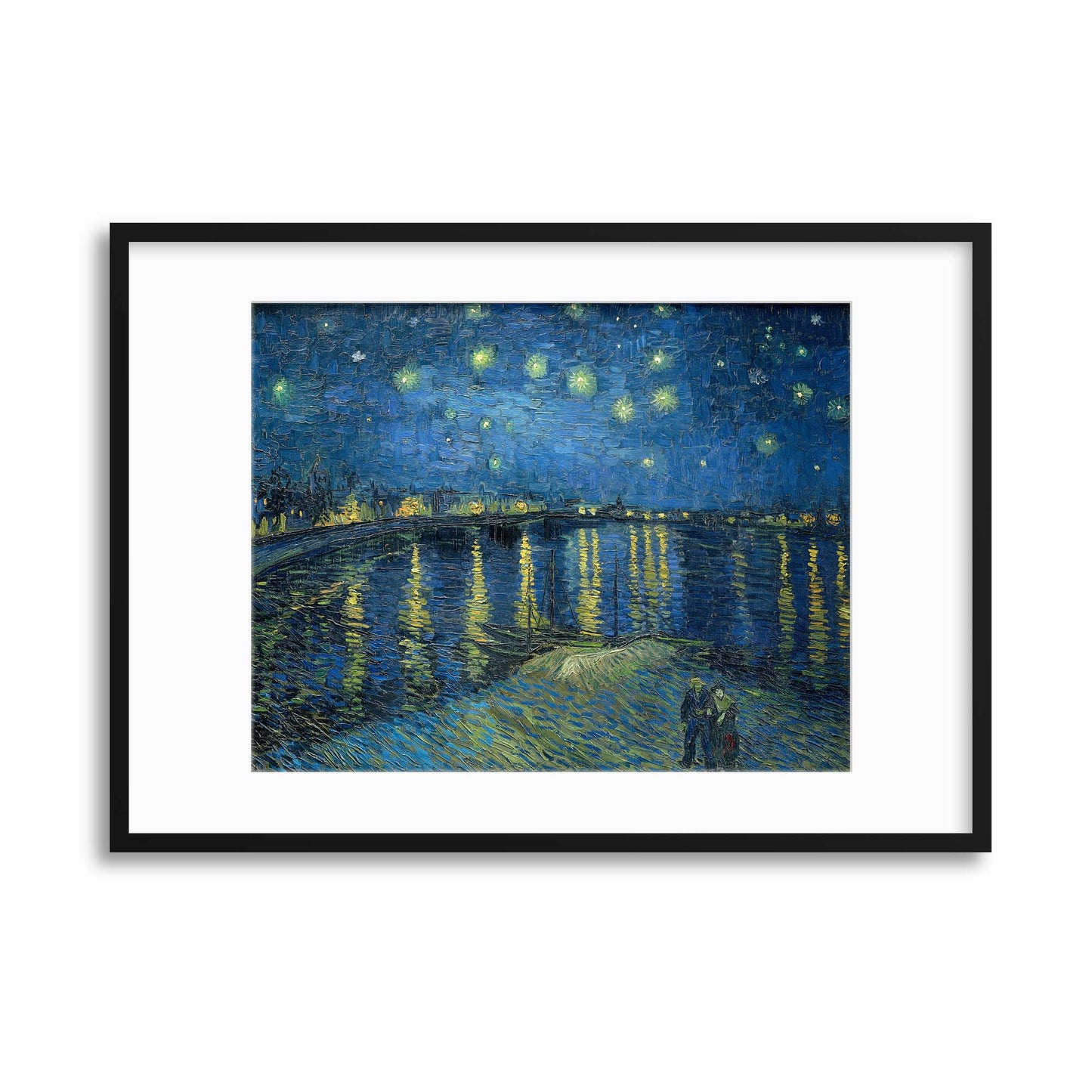 Van Gogh, &quot;Starry Night Over The Rhone&quot; Framed Print - USTAD HOME