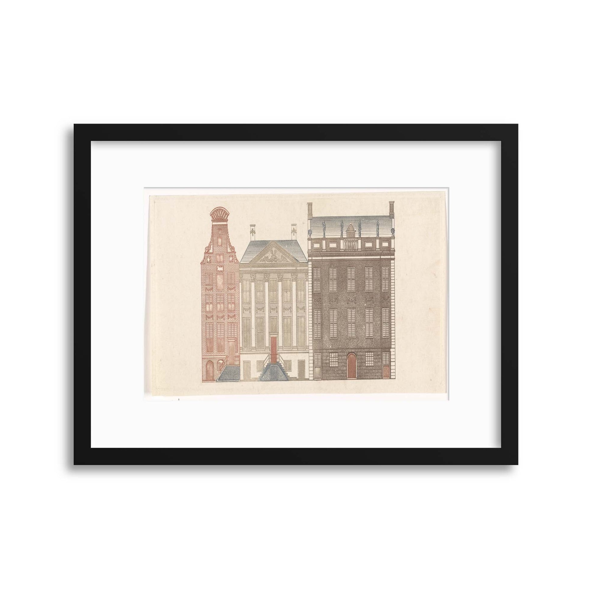 Classical Architecture, Illustrated - III Framed Print - USTAD HOME
