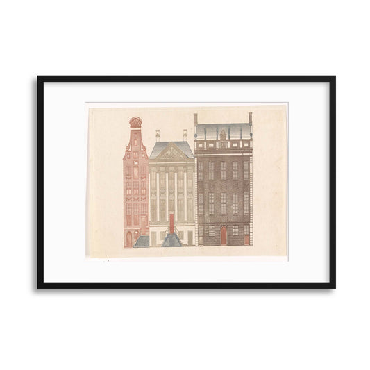 Classical Architecture, Illustrated - III Framed Print - USTAD HOME