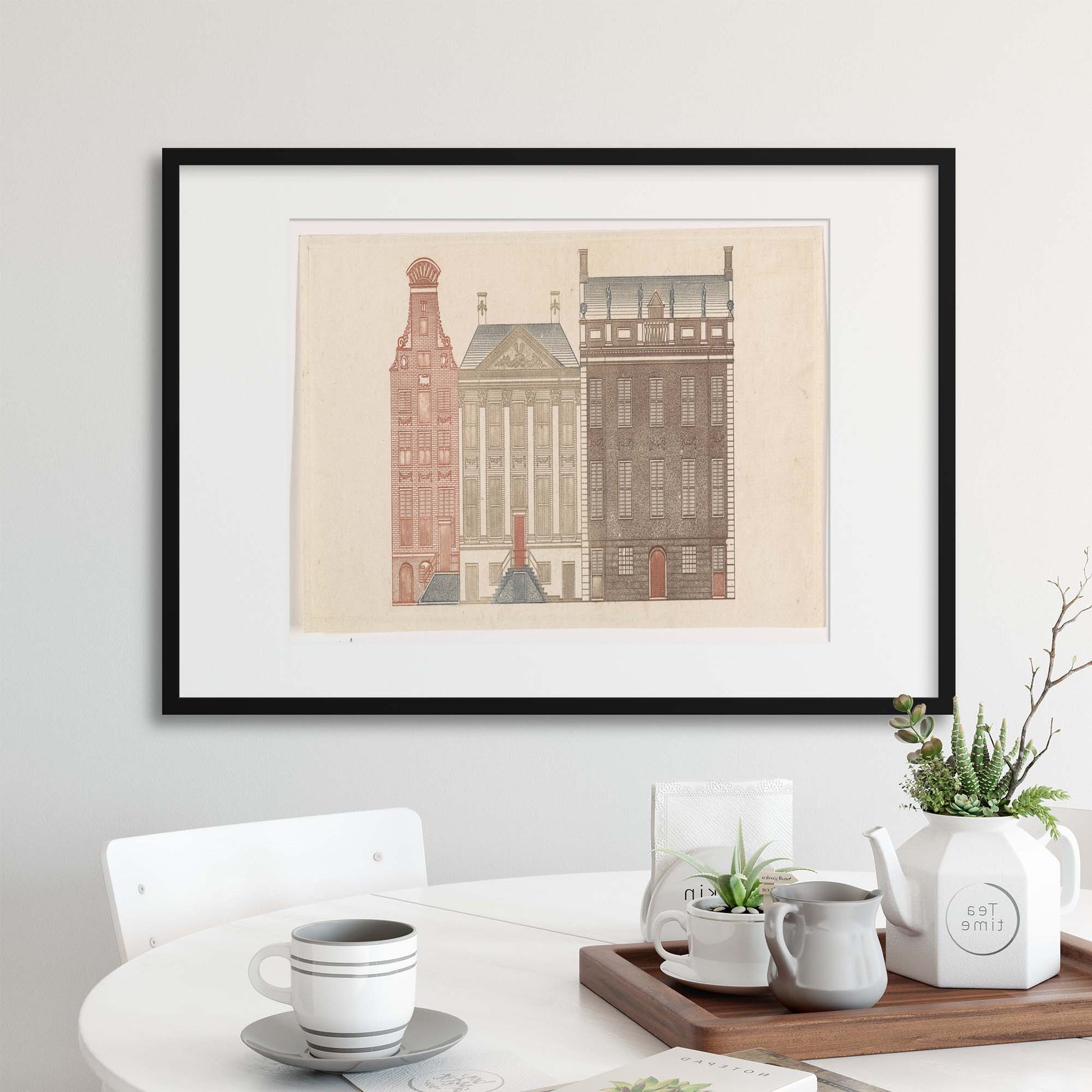 Classical Architecture, Illustrated - III Framed Print - USTAD HOME