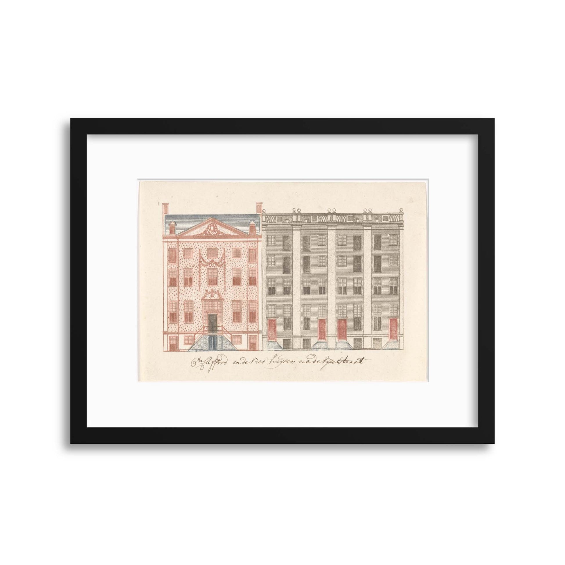 Classical Architecture, Illustrated - II Framed Print - USTAD HOME