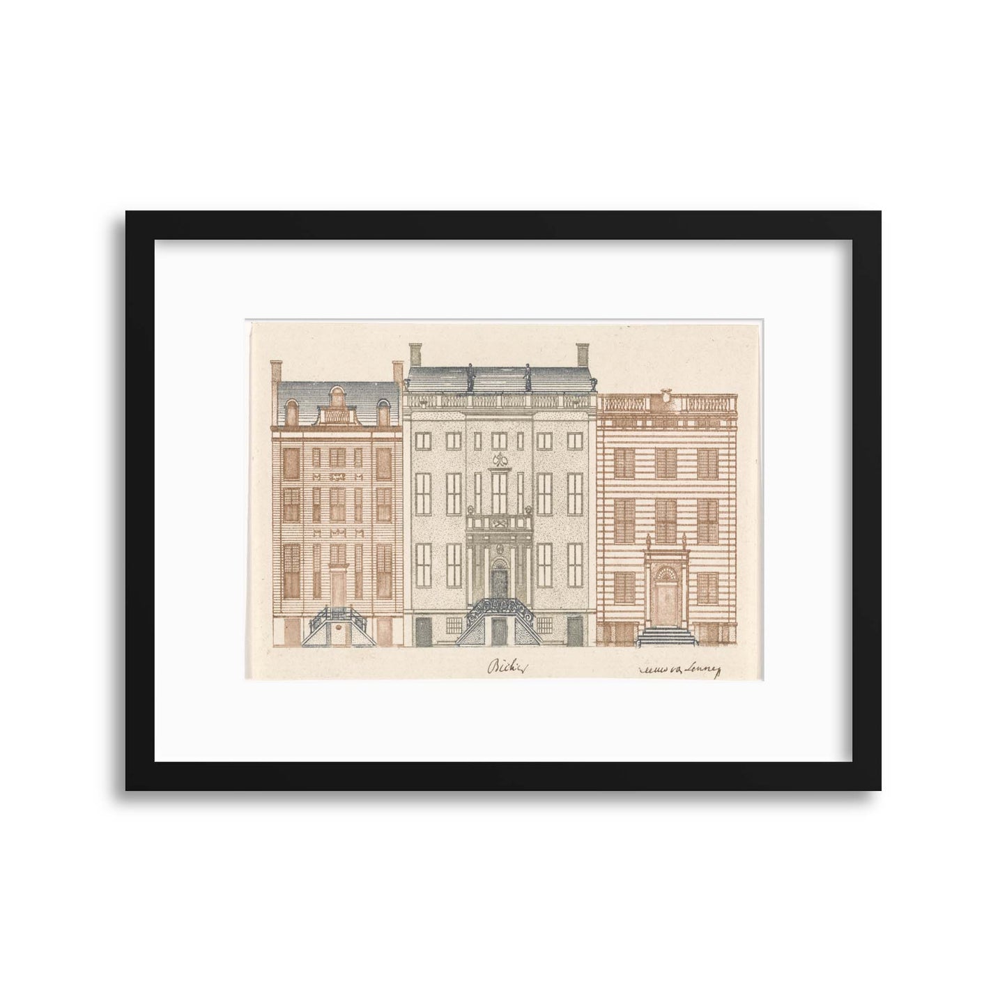 Classical Architecture, Illustrated - I Framed Print - USTAD HOME