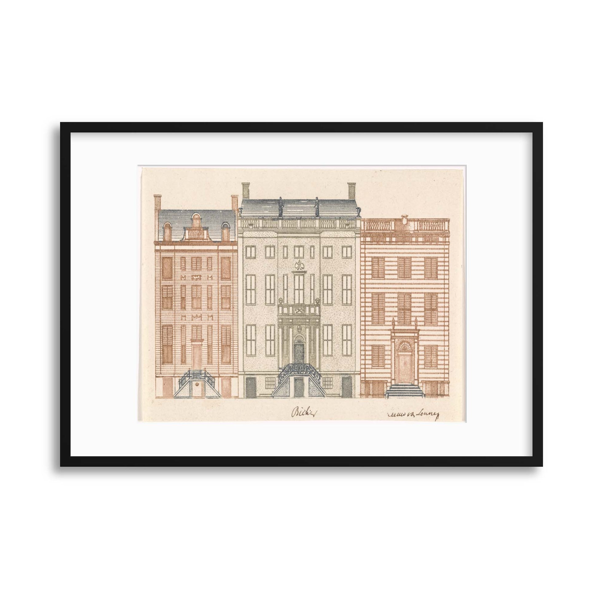 Classical Architecture, Illustrated - I Framed Print - USTAD HOME