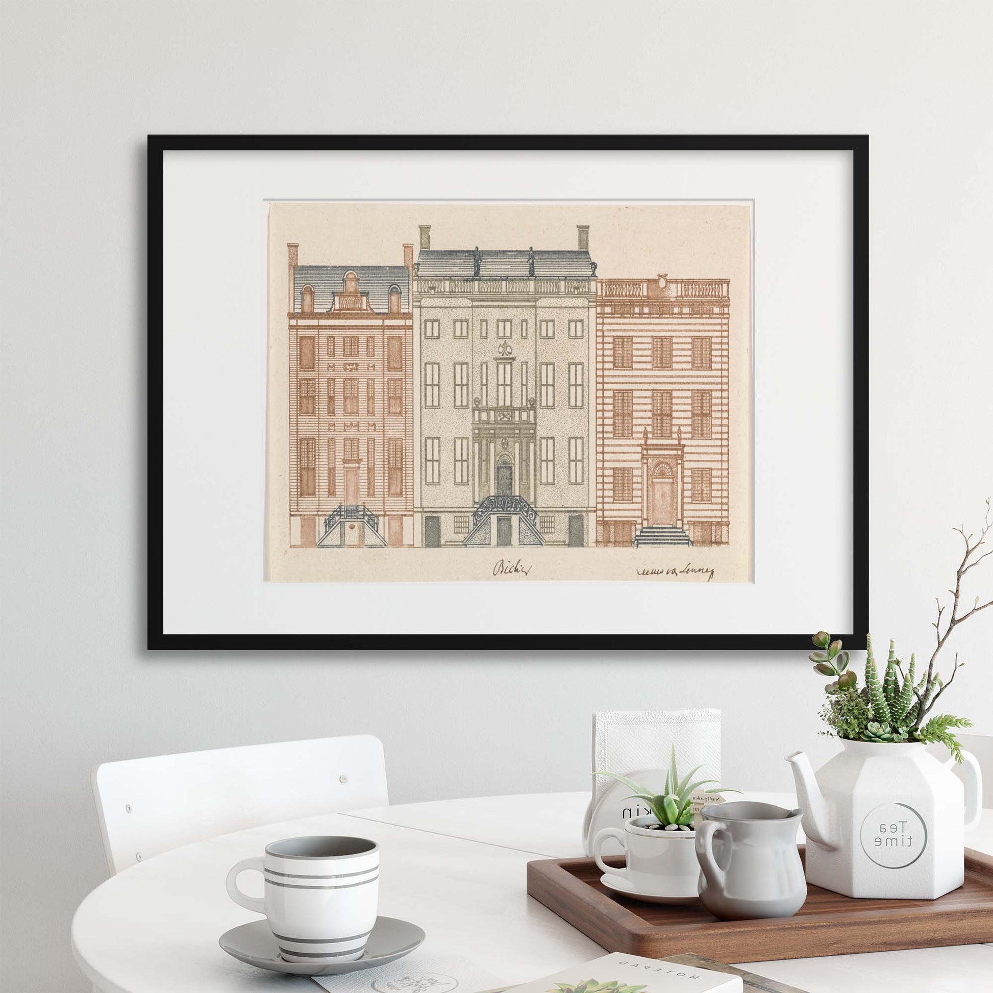 Classical Architecture, Illustrated - I Framed Print - USTAD HOME