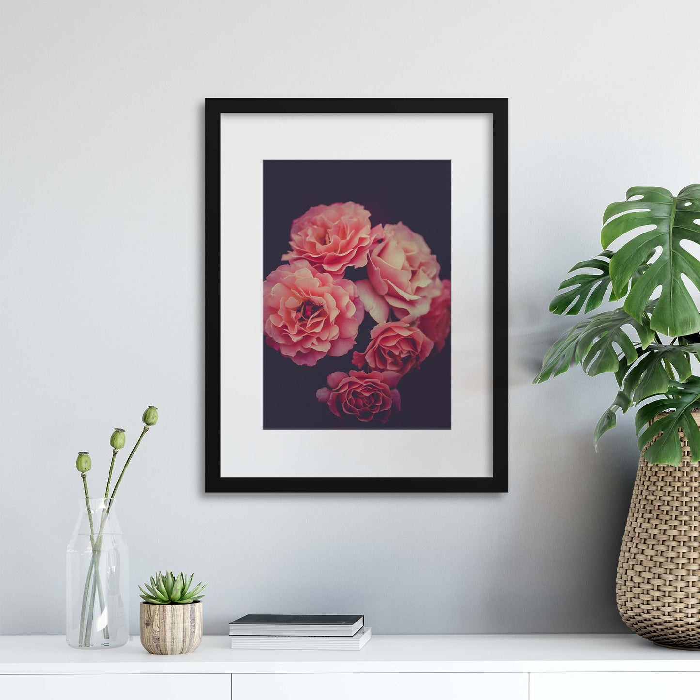 Pink Petals Framed Print - USTAD HOME