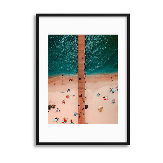 Aerial Coasts Framed Print - USTAD HOME