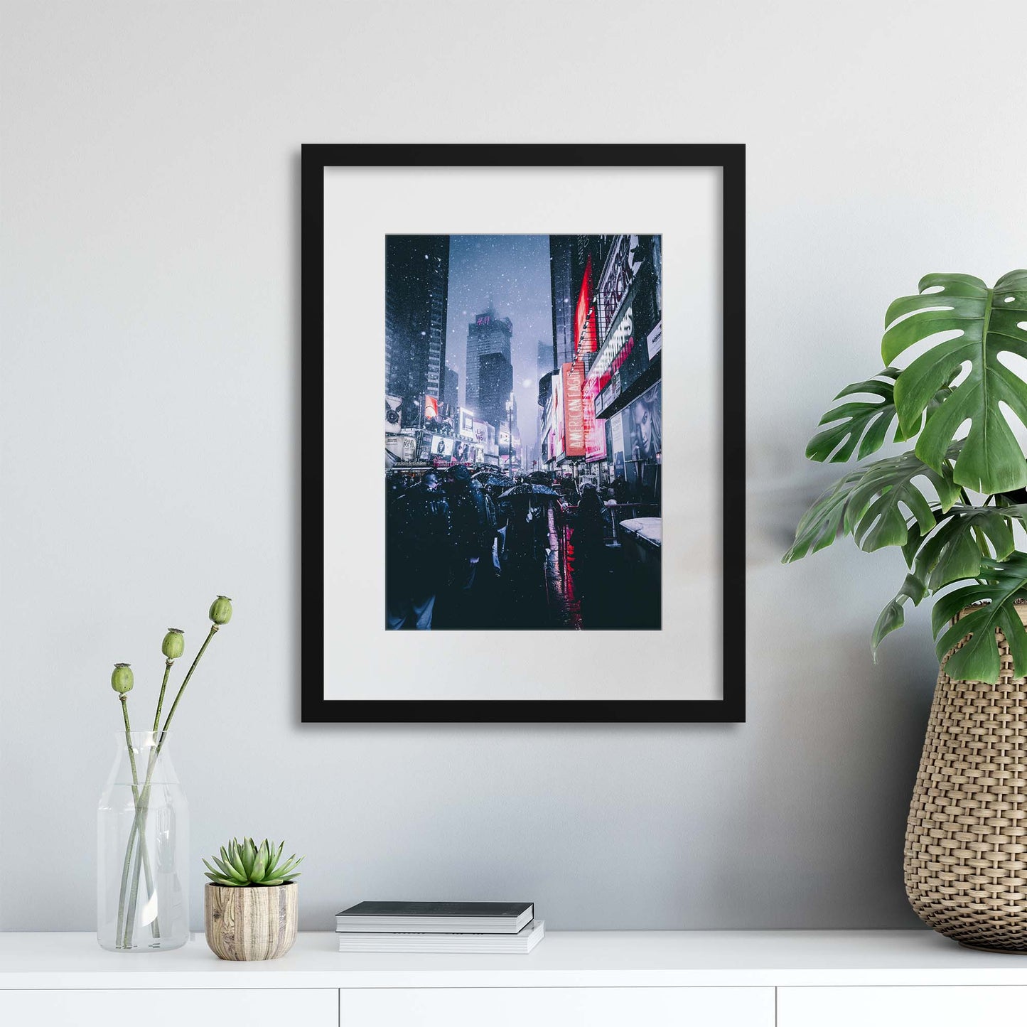 NYC Lights Framed Print - USTAD HOME