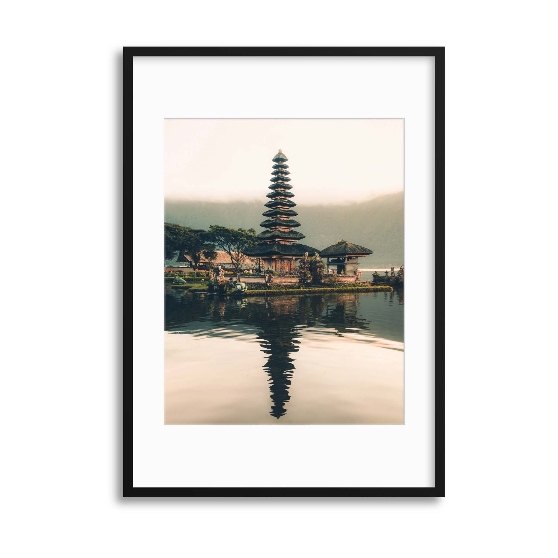 Pura Bratan Water Temple, Bali Framed Print - USTAD HOME