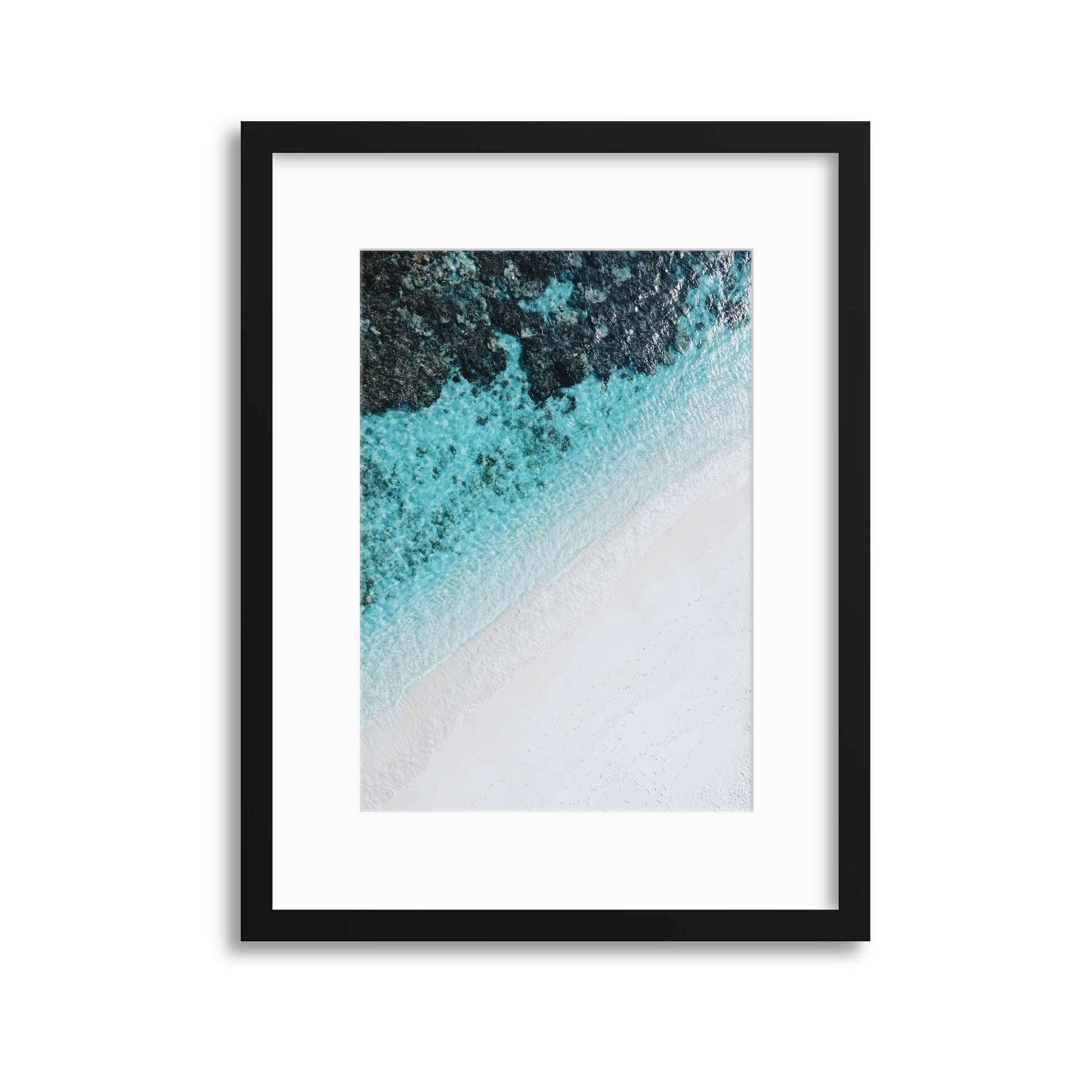 Coastal Colours from Above II Framed Print - USTAD HOME