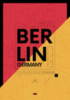 Berlin City Travel Poster Framed Print - USTAD HOME