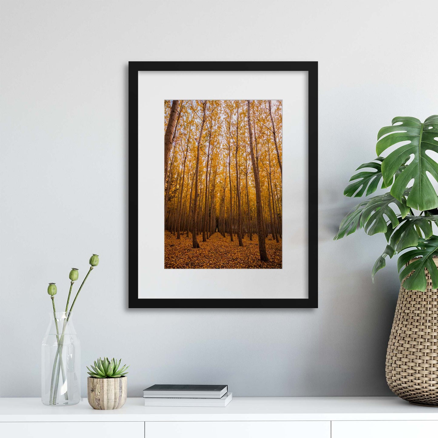 Autumn Walk Framed Print - USTAD HOME