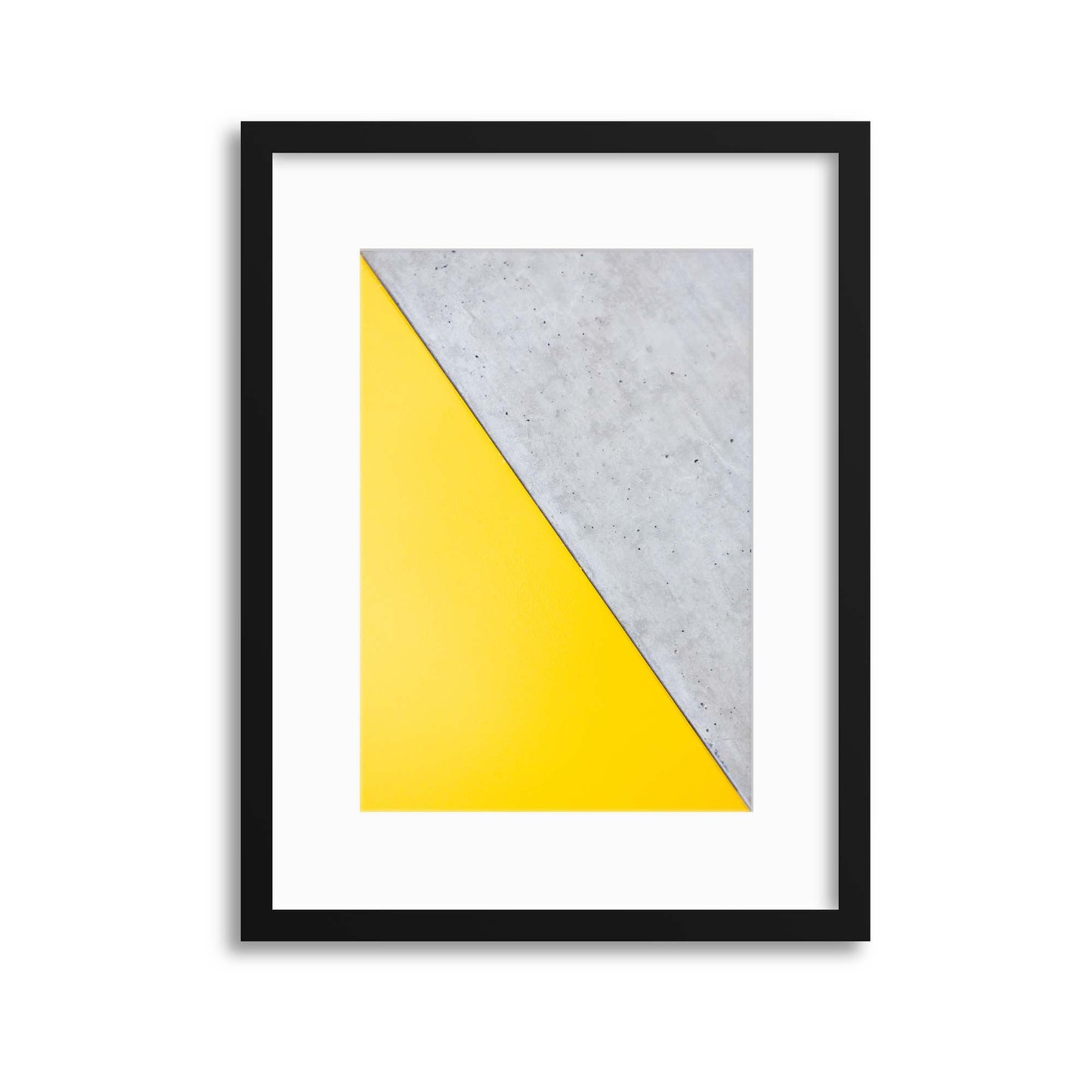 Grey/Yellow Abstraction Framed Print - USTAD HOME