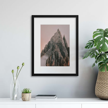 Mountain Dusk Framed Print - USTAD HOME