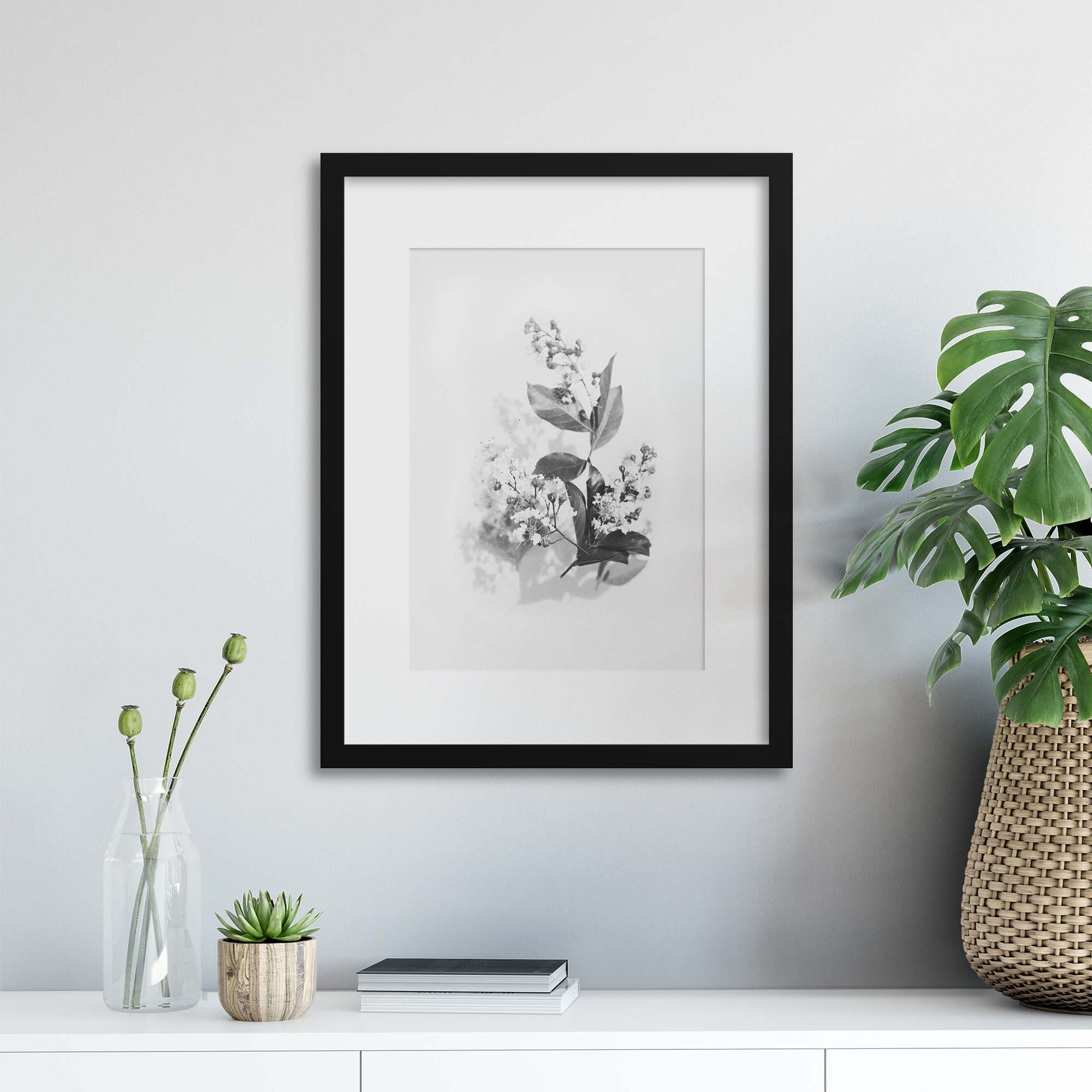 Delicate Shadows Collection No.9 Framed Print - USTAD HOME