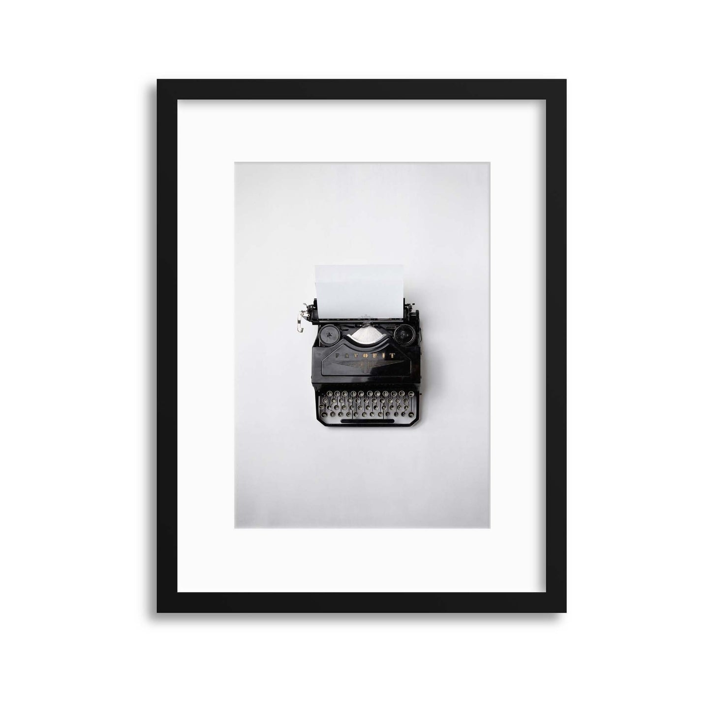 Retro Typewriter Framed Print - USTAD HOME