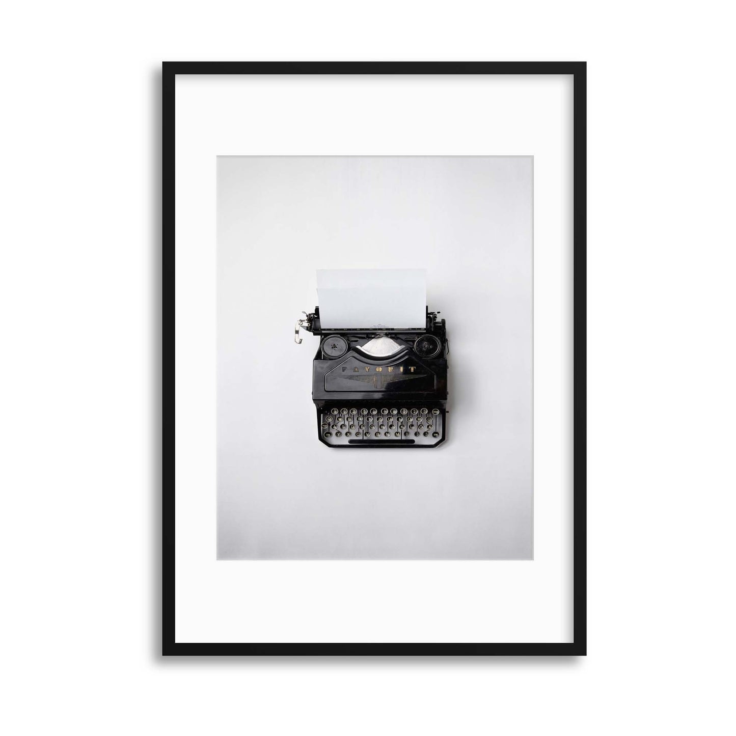 Retro Typewriter Framed Print - USTAD HOME