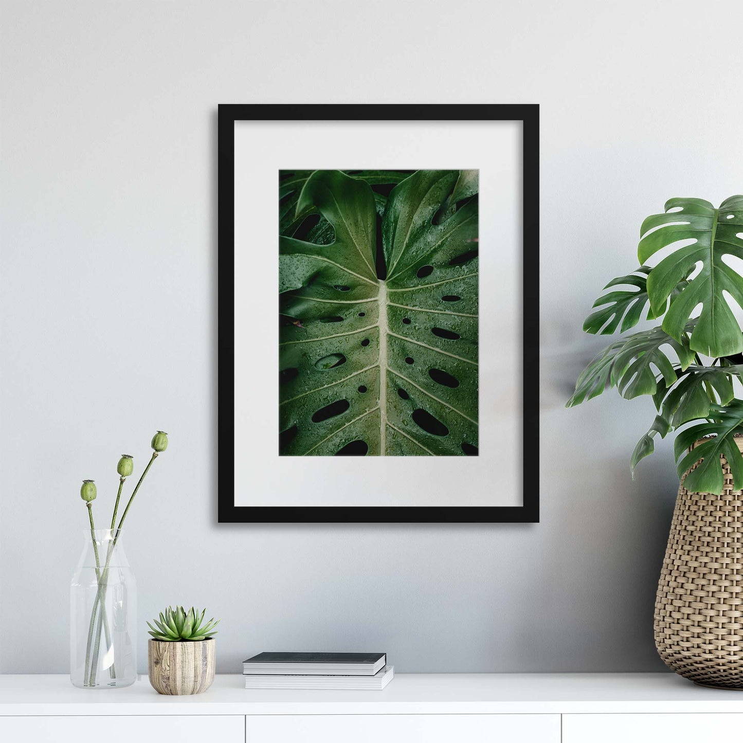 Monstera Framed Print - USTAD HOME