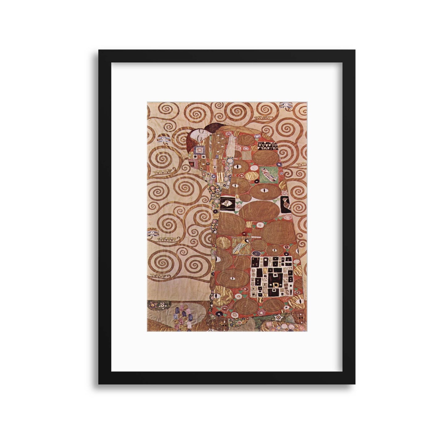 Gustav Klimt, &quot;Fulfilment&quot; Framed Print - USTAD HOME