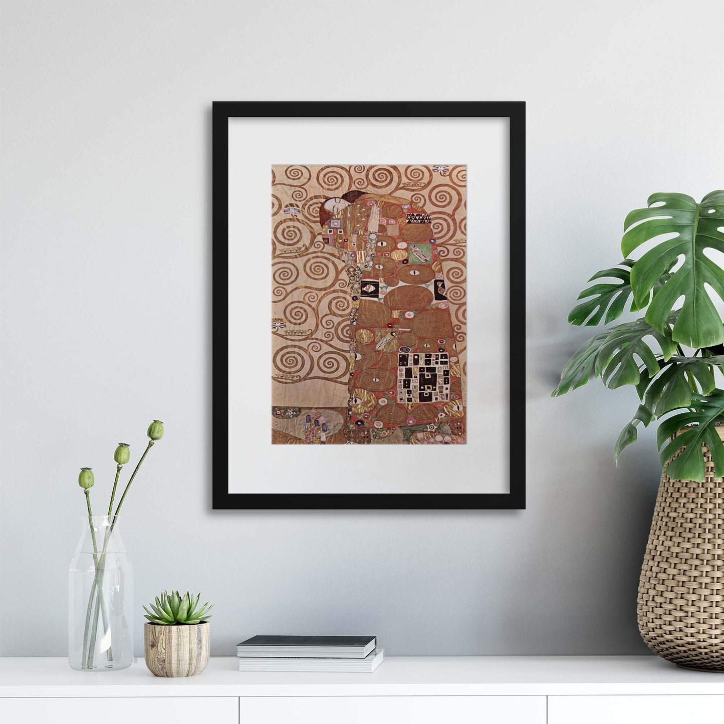 Gustav Klimt, &quot;Fulfilment&quot; Framed Print - USTAD HOME