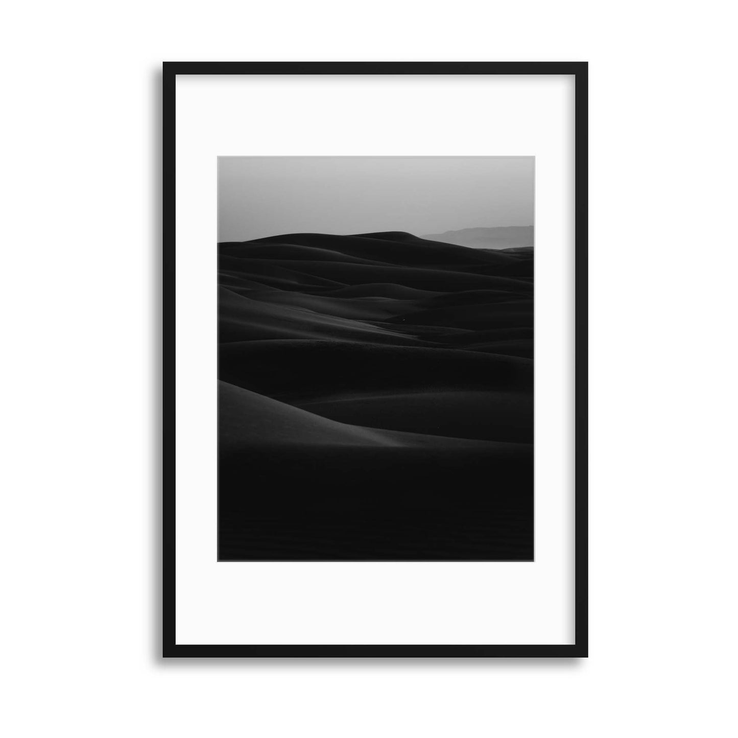 Black Desert Waves Framed Print - USTAD HOME