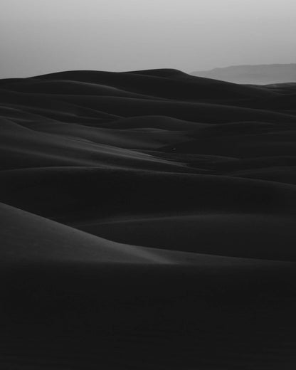 Black Desert Waves Framed Print - USTAD HOME