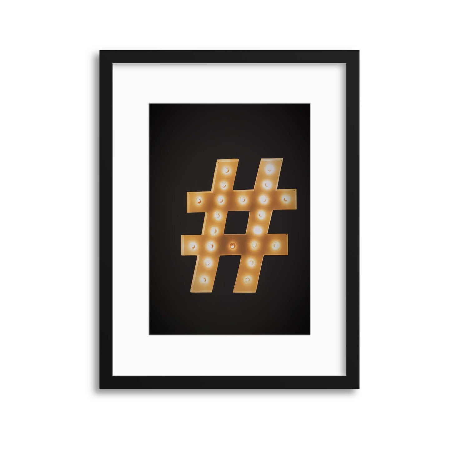 Hashtag # Framed Print - USTAD HOME