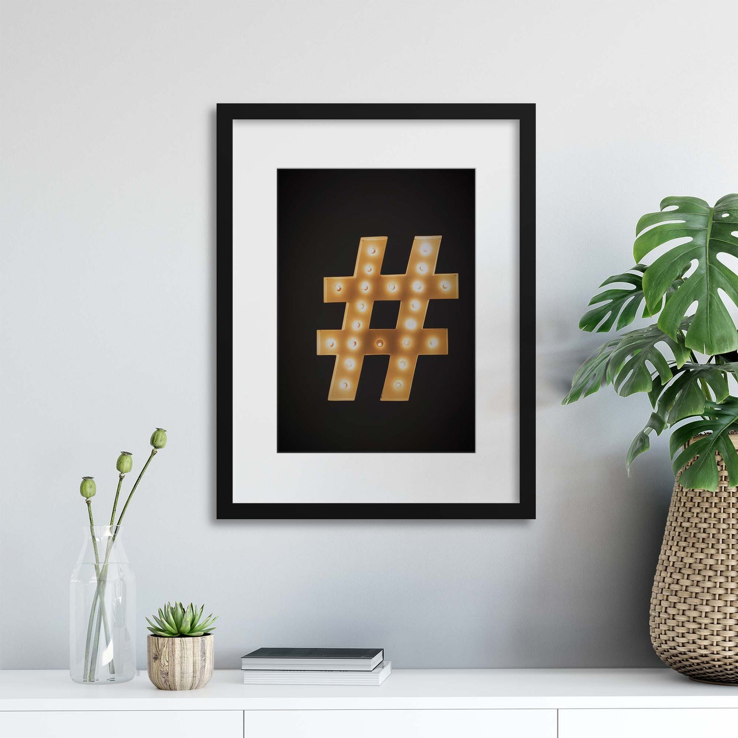 Hashtag # Framed Print - USTAD HOME