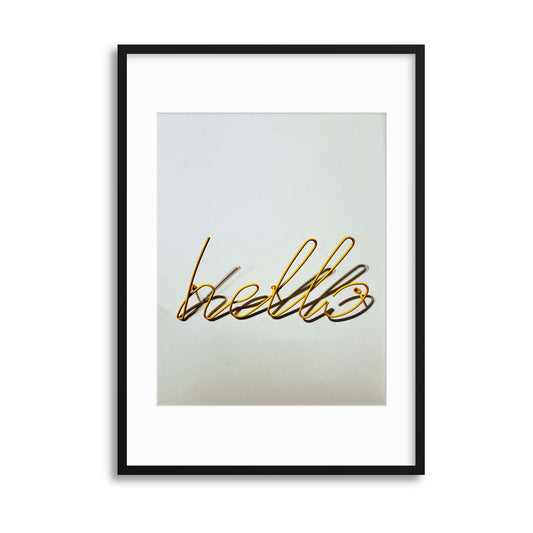 Hello Framed Print - USTAD HOME