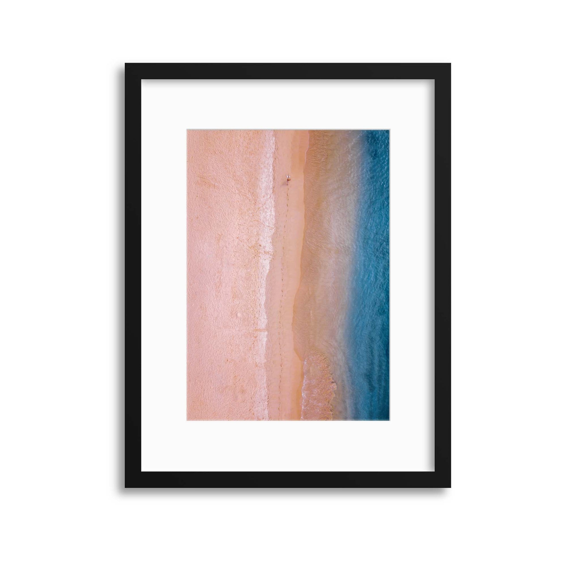 Shoreline Gradients Framed Print - USTAD HOME