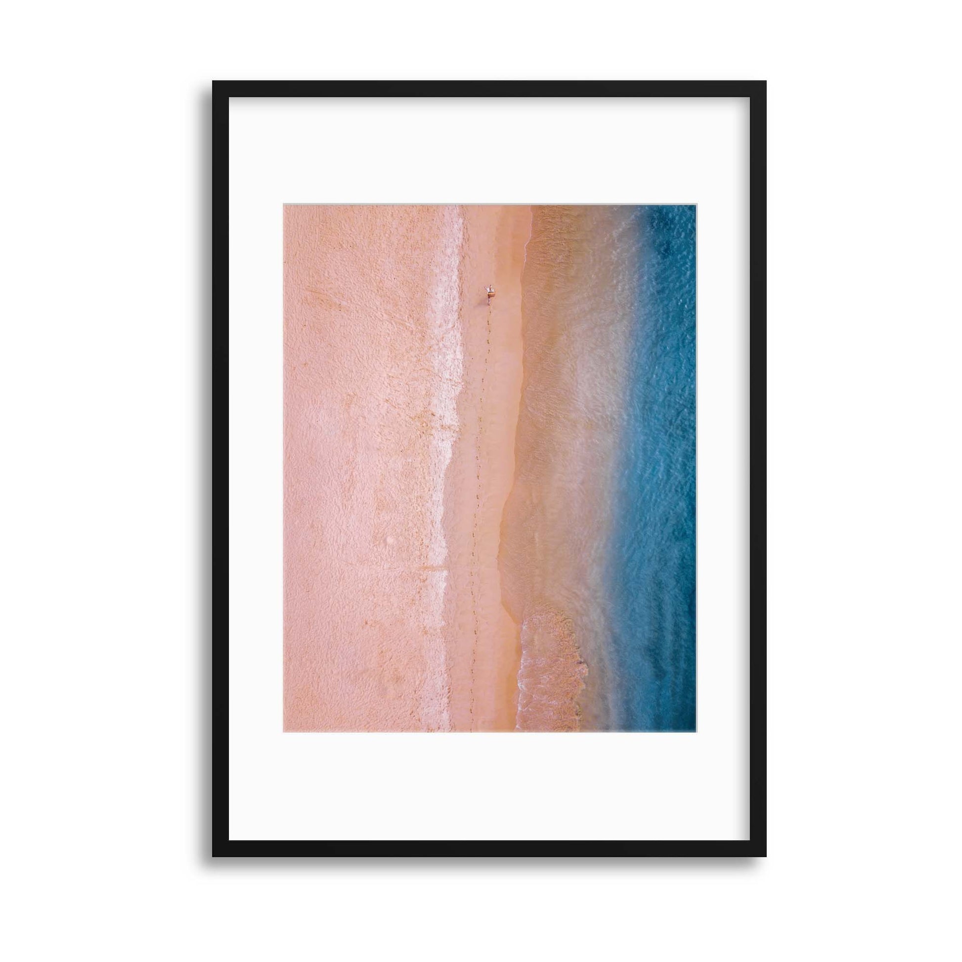 Shoreline Gradients Framed Print - USTAD HOME