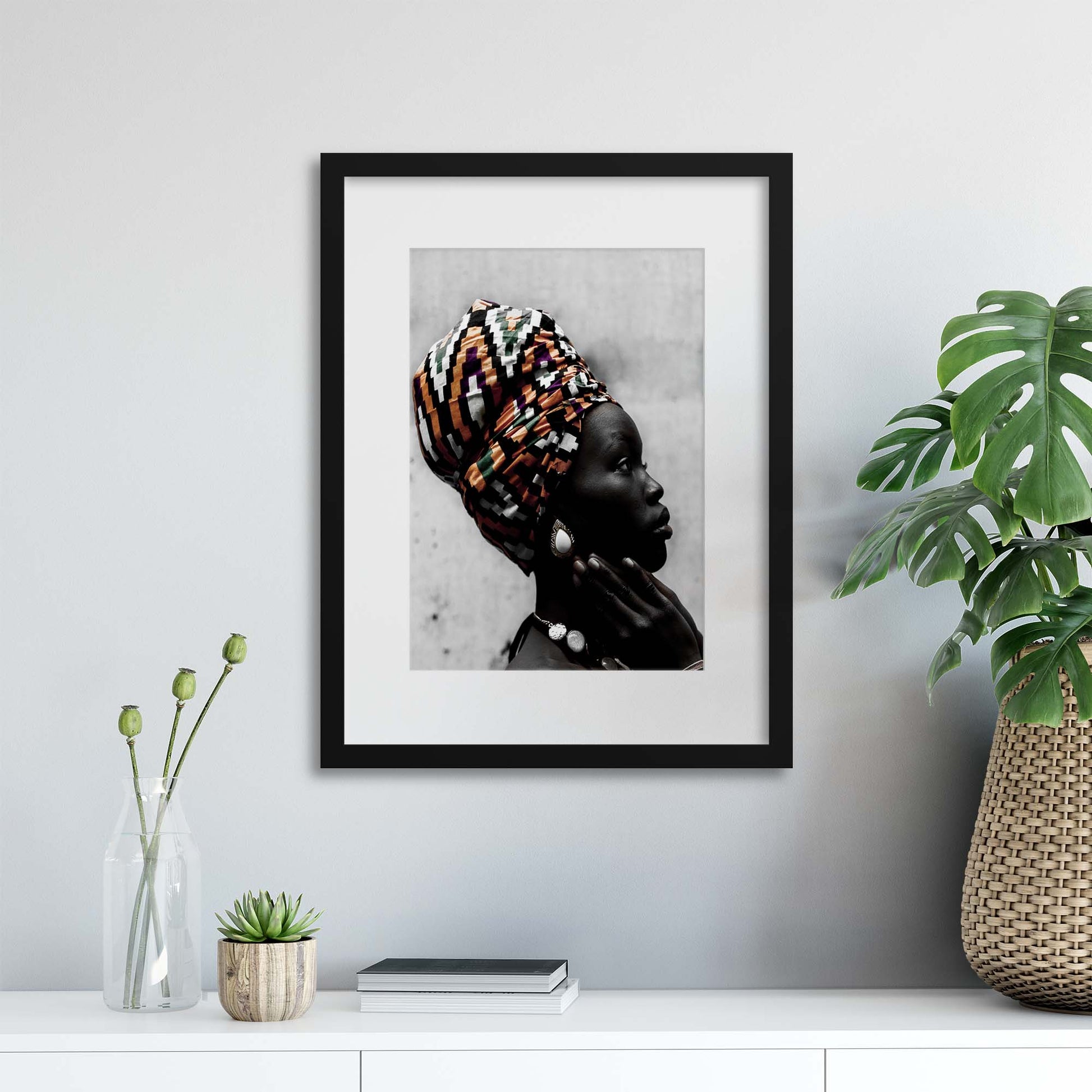 Exotic Portraits Collection - No. 4 Framed Print - USTAD HOME