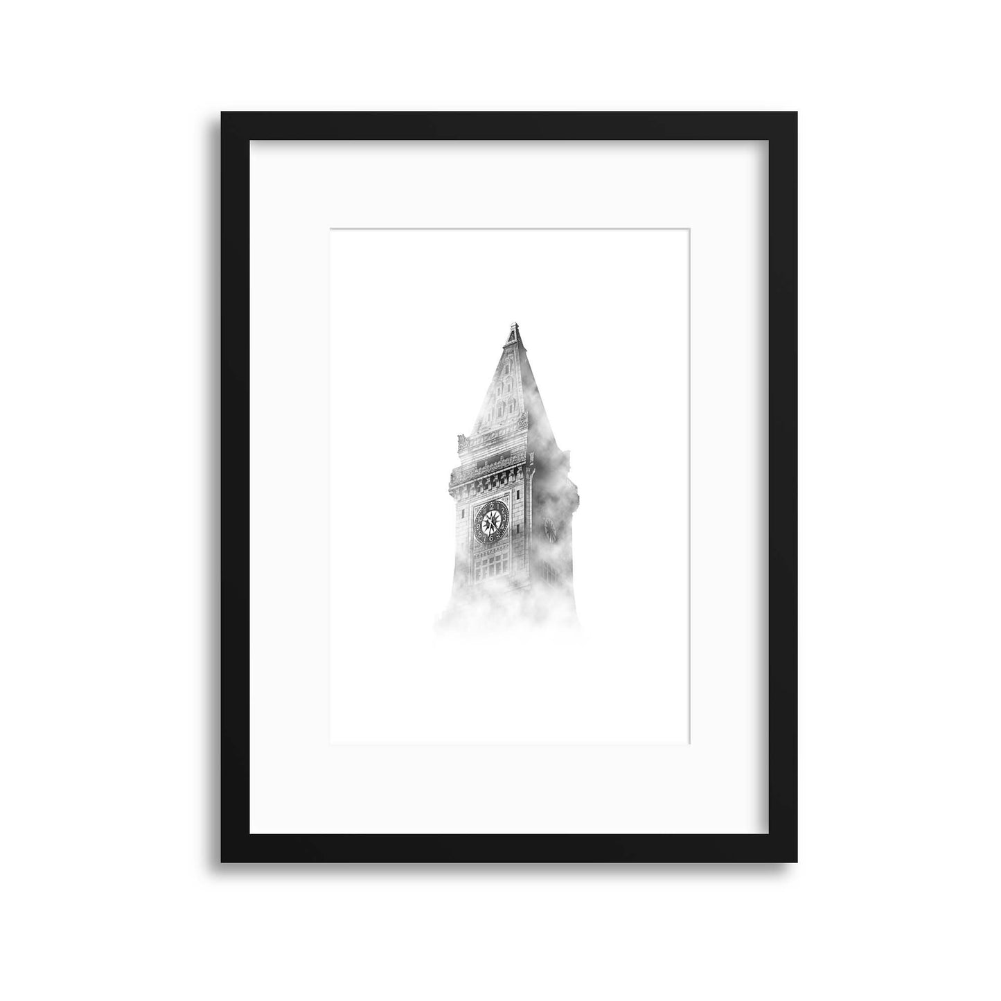 Tower in the Mist Framed Print - USTAD HOME