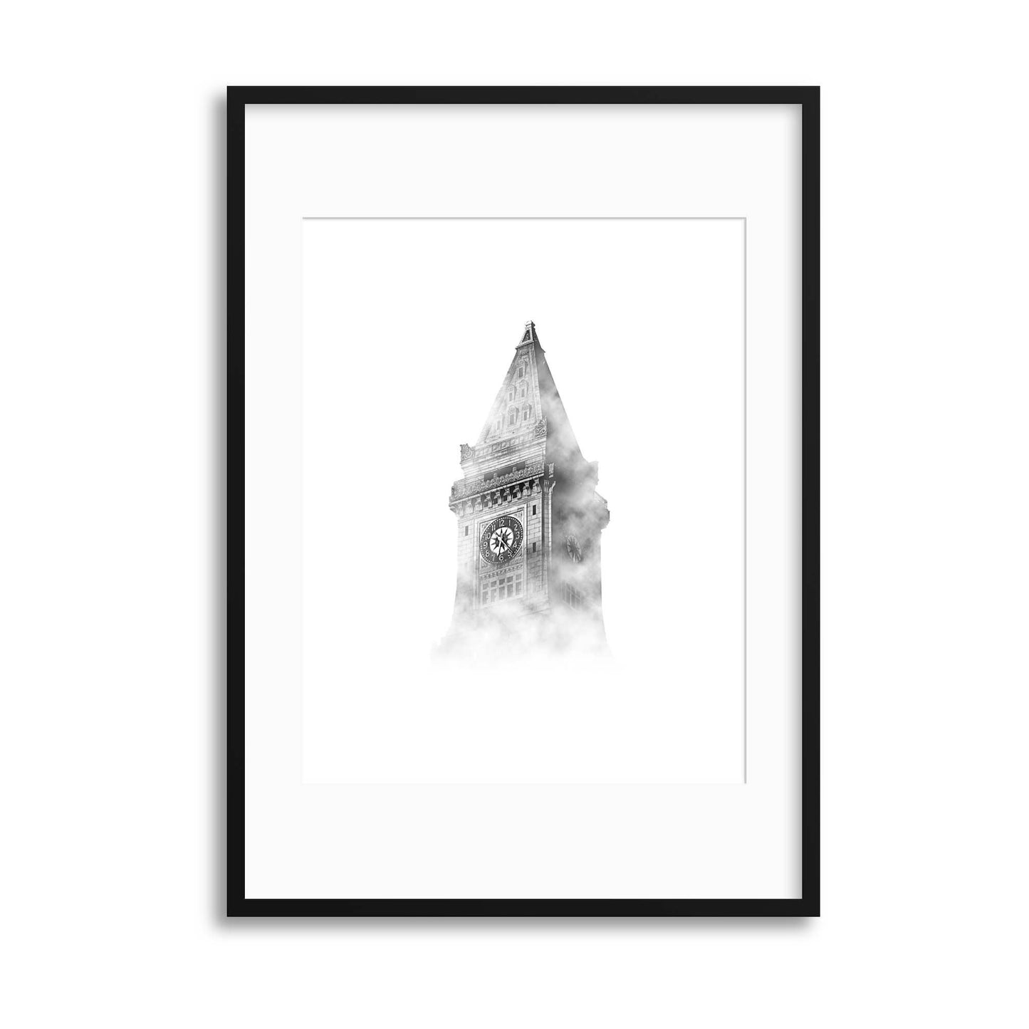 Tower in the Mist Framed Print - USTAD HOME