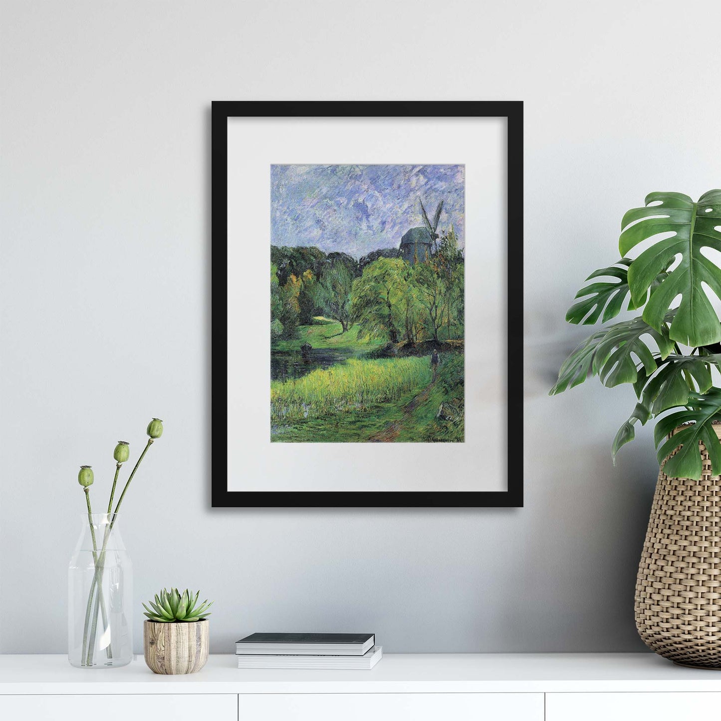 Paul Gauguin, &quot;The Queen&#39;s Mill&quot; Framed Print - USTAD HOME