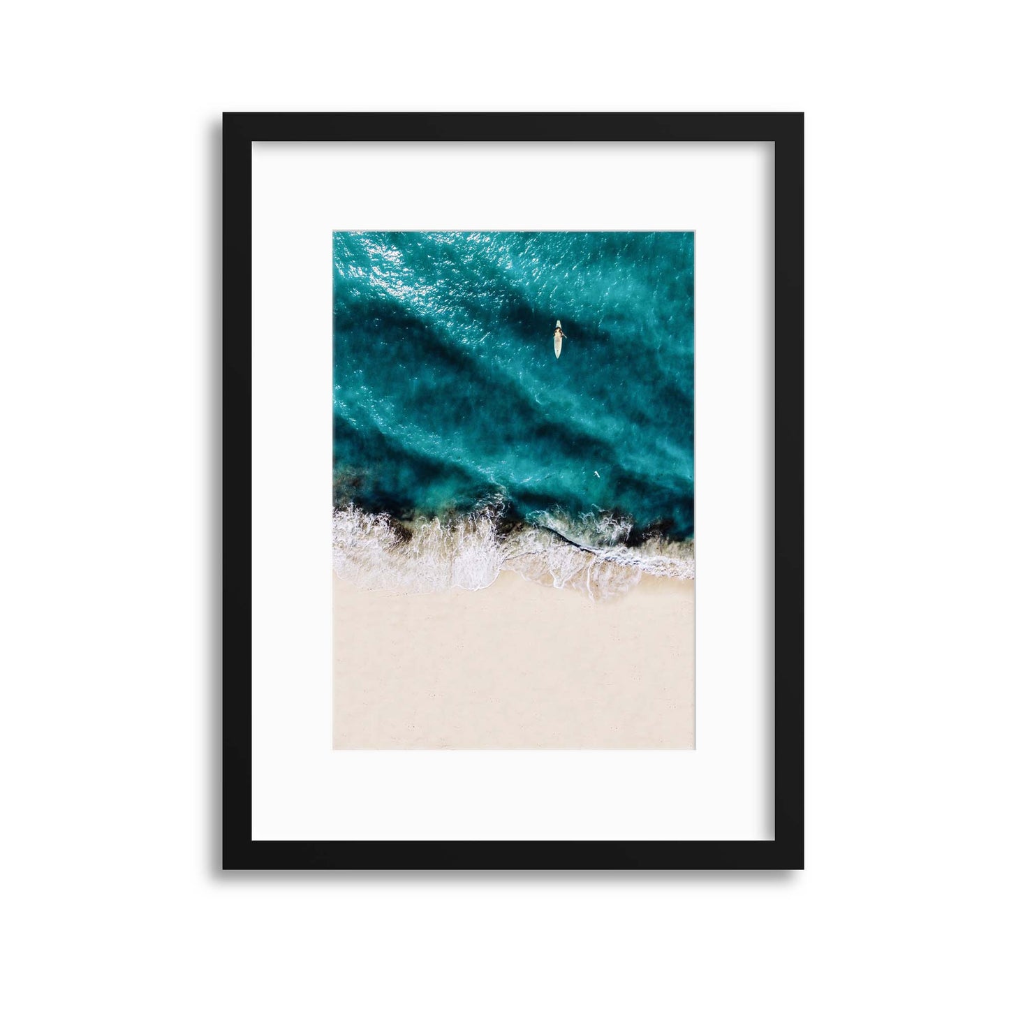 Lone Surfer Framed Print - USTAD HOME