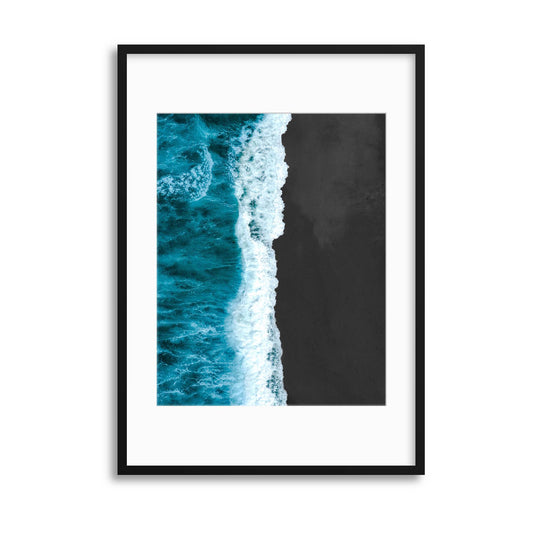 Black Sands Framed Print - USTAD HOME