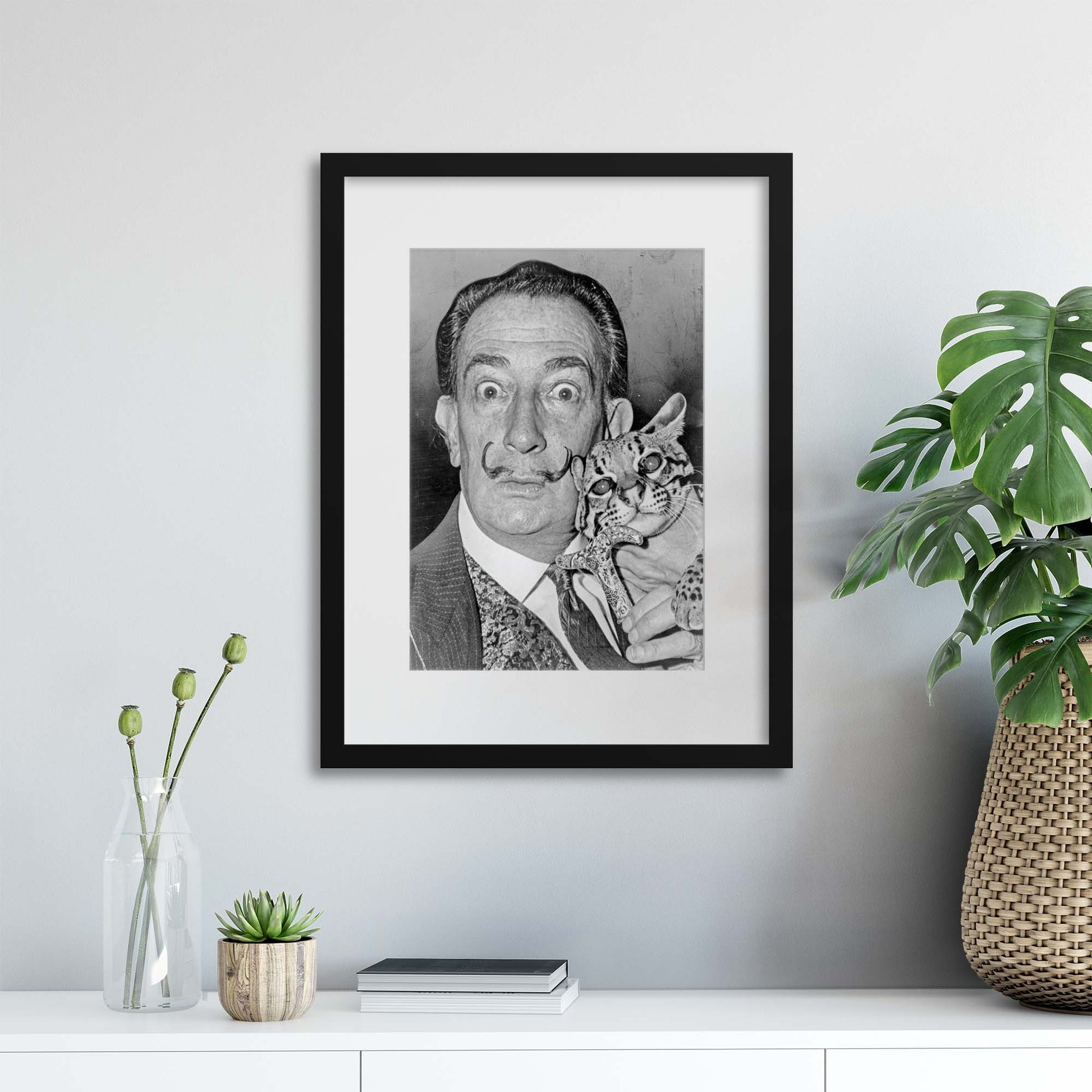 Salvador Dali, A Portrait Framed Print - USTAD HOME