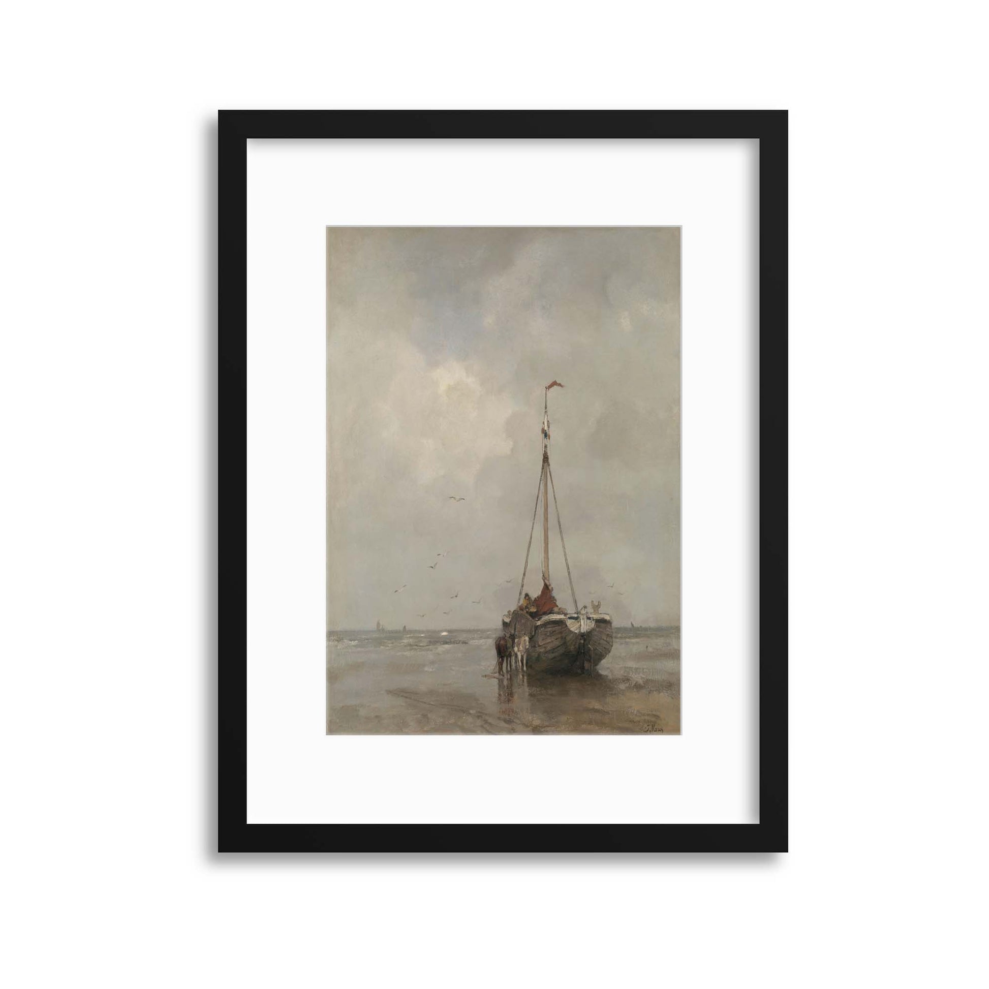 Boat Painting, Rijksmuseum Collection Framed Print - USTAD HOME