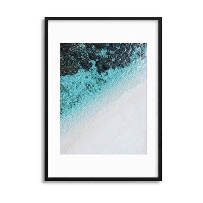Aerial Coastal Colours I Framed Print - USTAD HOME