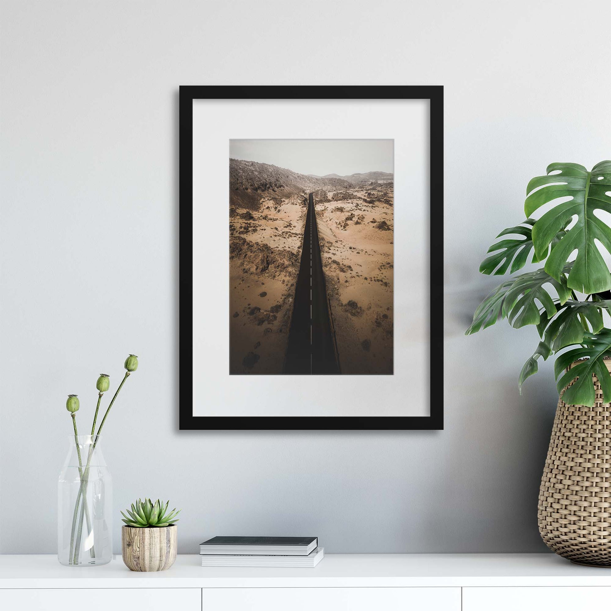 The Long Road Ahead Framed Print - USTAD HOME