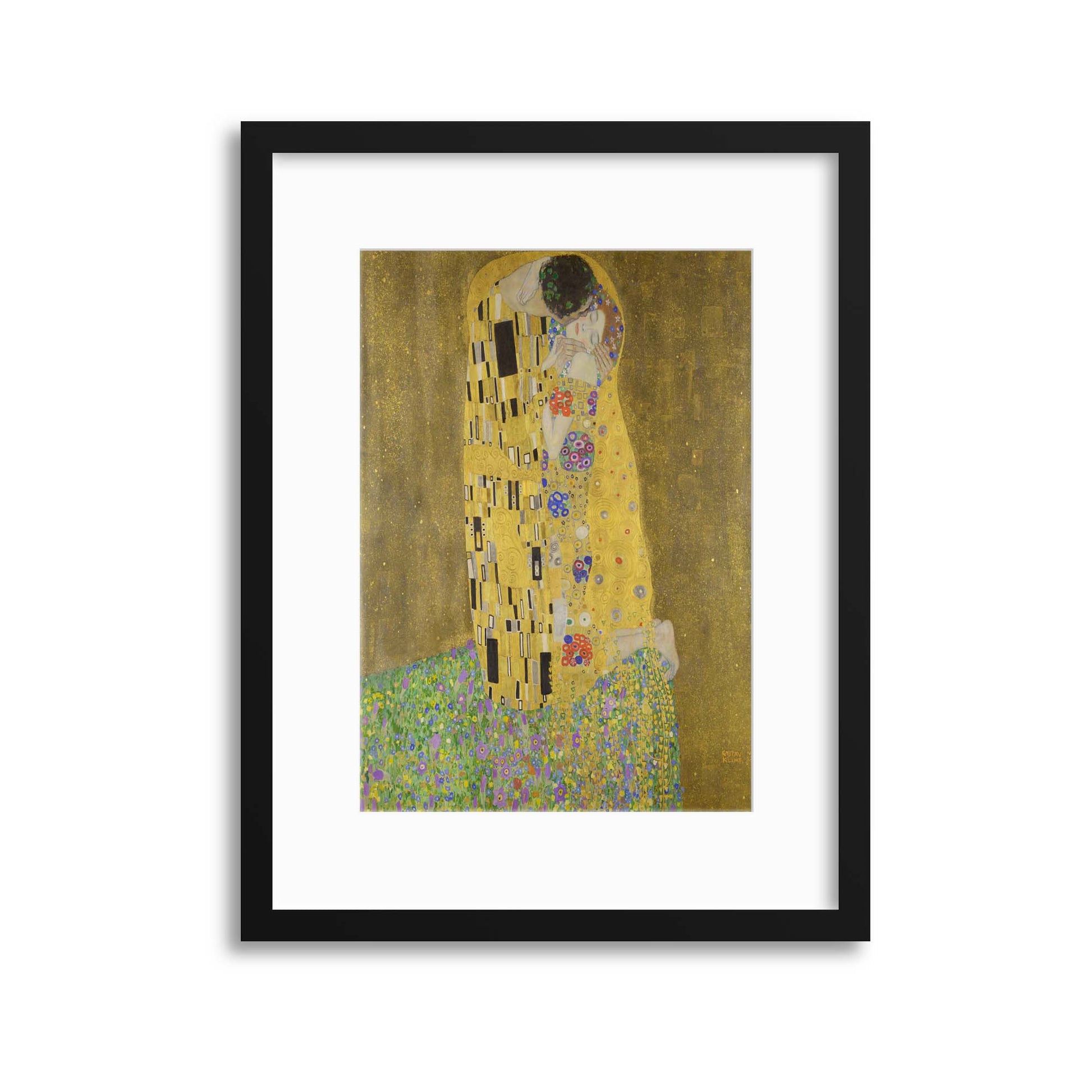 Gustav Klimt &quot;The Kiss&quot; Framed Print - USTAD HOME