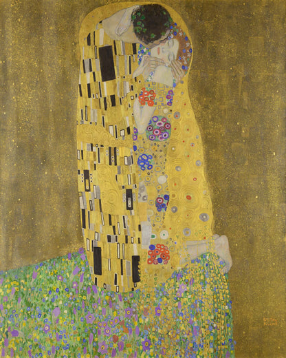 Gustav Klimt &quot;The Kiss&quot; Framed Print - USTAD HOME