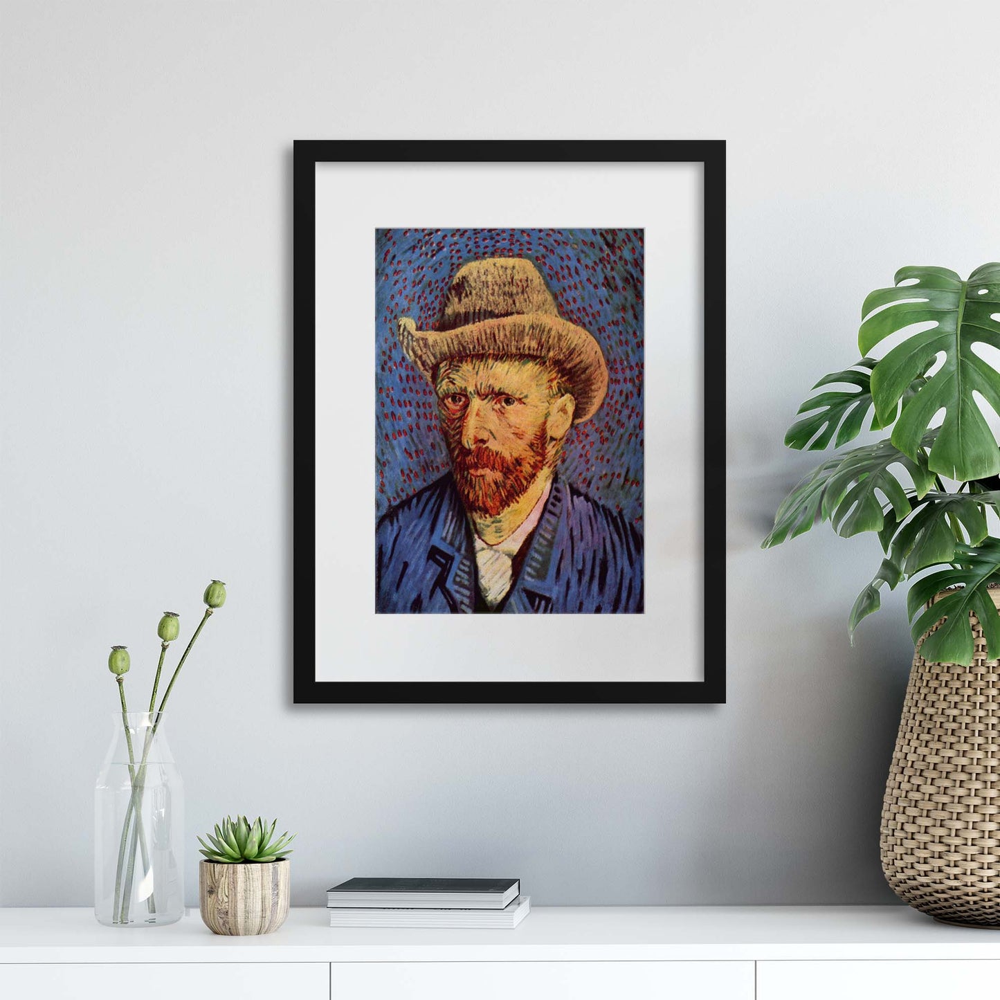 Van Gogh &quot;Self-Portrait&quot; Framed Print - USTAD HOME