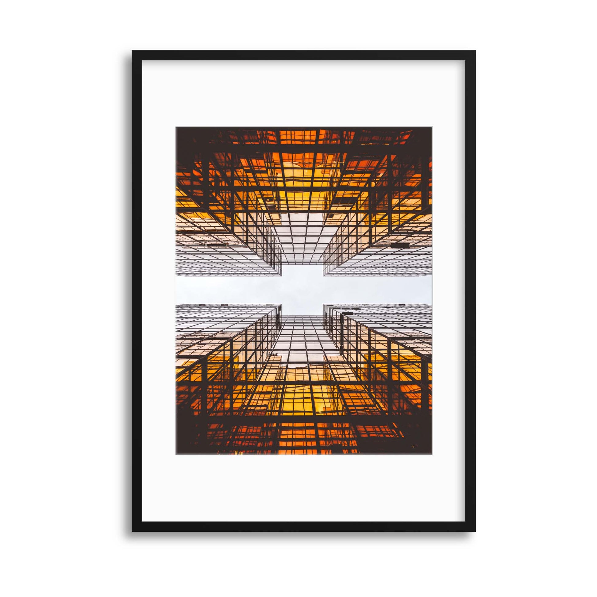 Glass Cross Framed Print - USTAD HOME
