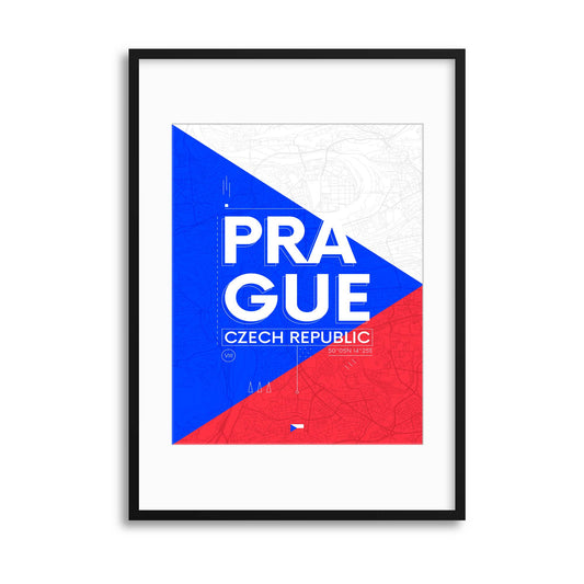 Prague Travel Poster Framed Print - USTAD HOME